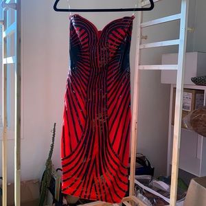 Strapless roaring 20s dress